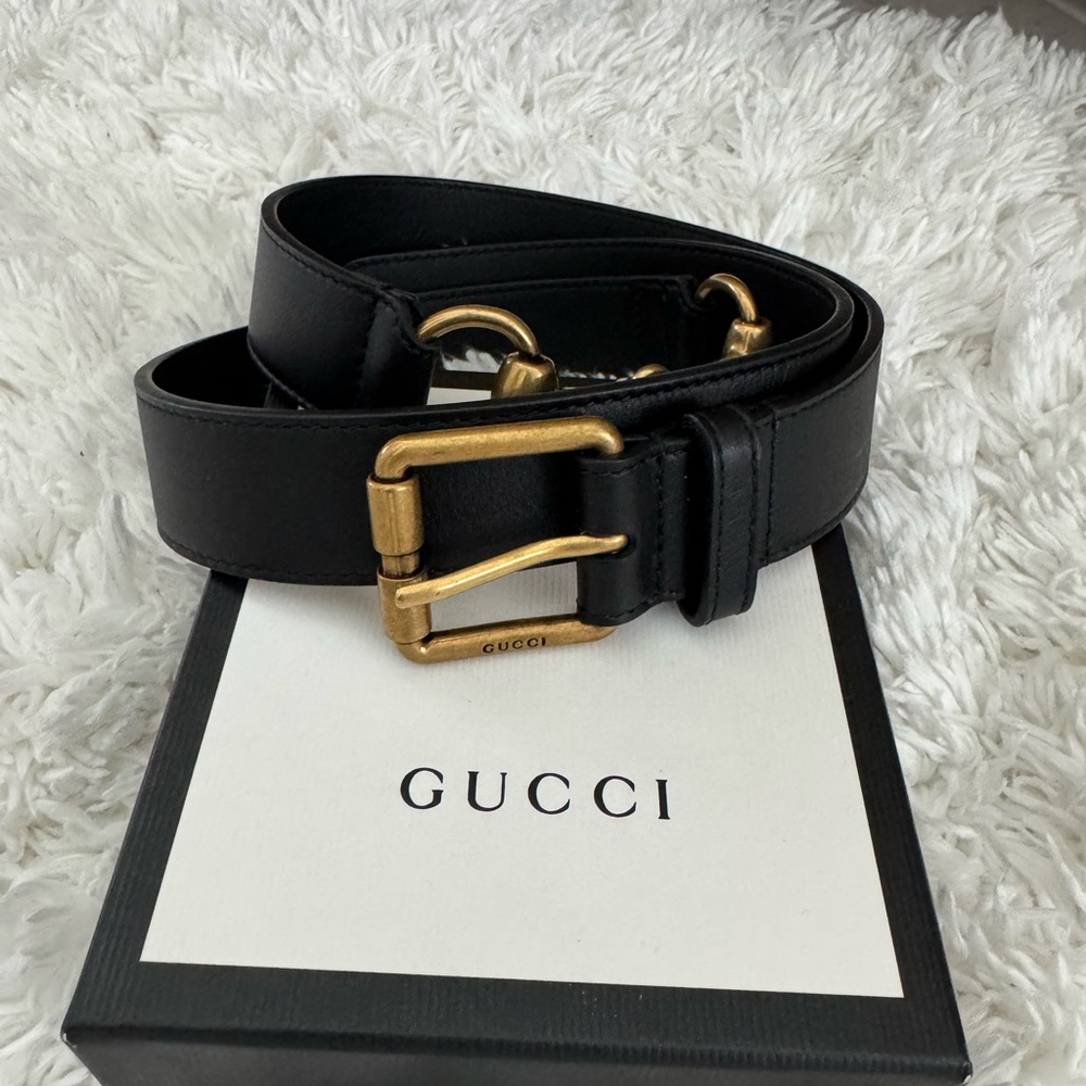 Gucci Horsebit Accents belts